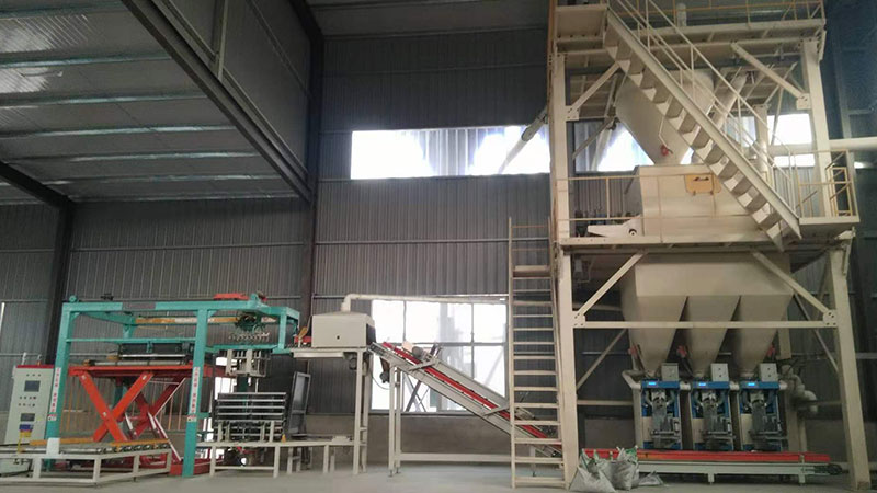 干粉砂漿、膩?zhàn)臃凵a(chǎn)線